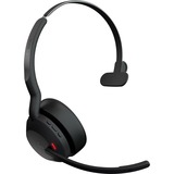 Jabra Evolve2 55, Incl. oplaadstandaard on-ear headset Zwart, Mono, Microsoft Teams, USB-A, Link380a