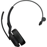 Jabra Evolve2 55, Incl. oplaadstandaard on-ear headset Zwart, Mono, Microsoft Teams, USB-A, Link380a
