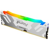 Kingston FURY 16 GB DDR5-6800 werkgeheugen Wit, KF568C36RWA-16, Renegade RGB, XMP