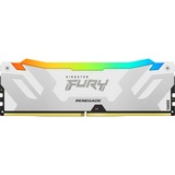 Kingston FURY 16 GB DDR5-6800 werkgeheugen Wit, KF568C36RWA-16, Renegade RGB, XMP