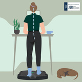 Leitz Ergo Actieve Antivermoeidheidsmat massage apparaat Donkergrijs