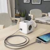 Allocacoc PowerCube | Extended USB | stekkerdoos stekkerdoos Wit/grijs