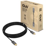 Club 3D Ultra High Speed AOC HDMI 2.1 Gecertificeerde unidirectioneel kabel male-male Zwart, 10 meter, 4K 120Hz, 8K 60Hz, 48Gbps