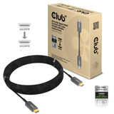 Club 3D Ultra High Speed AOC HDMI 2.1 gecertificeerde unidirectioneel kabel male-male Zwart, 10 meter, 4K 120Hz, 8K 60Hz, 48Gbps