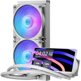 Cooler Master MasterLiquid Core LCD 6" 240 White ARGB waterkoeling Wit