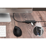 Digitus USB 3.0 hub 4-poorts, Slim Line usb-hub Zwart