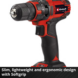 EINHELL Accu Boor- en schroefmachine TC-CD 18/35 Li Solo schroeftol Rood/zwart, Accu en oplader niet inbegrepen