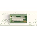 Iqunix OG80 Camping Wireless Mechanical Keyboard Groen, US lay-out (QWERTY), Cherry MX Red, 80% (TKL)	, RGB leds, Hot-swappable, PBT, 2.4GHz | Bluetooth 5.1 | USB-C