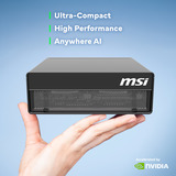 MSI EdgeXpert-32SEU pc-systeem Zwart | Cortex GB10 | NVIDIA Blackwell | 128 GB | 4 TB SSD