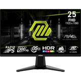 MSI MAG 255XF 24.5" gaming monitor Zwart, 2x HDMI, DisplayPort, 300 Hz