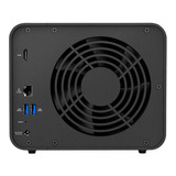 TerraMaster F4-425 nas Zwart, 1x 2.5GbE, HDMI, USB
