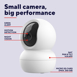 Trust IPCAM-2800 360° beveiligingscamera Wit, 2.4 of 5GHz wifi