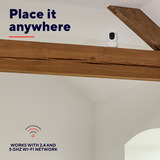 Trust IPCAM-2800 360° beveiligingscamera Wit, 2.4 of 5GHz wifi