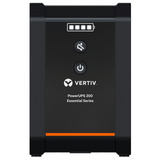 Vertiv PowerUPS 200 Essential 1000IT-SCH Tower ups Zwart, 1000 VA, 525 W, 4x Schuko, USB