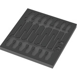 Wera 9811 Schuimrubberen inzetstuk voor VDE schroevendraaiers Set 1, zonder gereedschap inlay Zwart/grijs