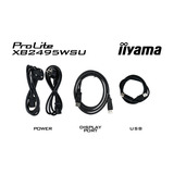 iiyama ProLite XB2495WSU-B1 24.1" monitor Zwart, 100 Hz, HDMI, DisplayPort, USB, Audio