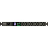 APC Easy Metered Rack PDU, 16A, 230V, (8)C13 stekkerdoos Zwart, 8x C13, 1U, EPDU1016M