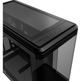 Cooler Master MasterFrame 360 Panorama showcase behuizing Zwart | 2x USB-A | 1x USB-C | RGB | Tempered Glass