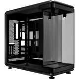 Cooler Master MasterFrame 360 Panorama showcase behuizing Zwart | 2x USB-A | 1x USB-C | RGB | Tempered Glass