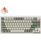 Keychron Q1 Max-P1 RGB mechanisch toetsenbord Wit, US lay-out (QWERTY), Gateron Jupiter Red, 75%, RGB leds, KSA double-shot PBT, hot swap, Knob, 2.4GHz | Bluetooth 5.1 | USB-C