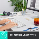 Logitech K380 for Mac Multi-Device Bluetooth Keyboard - Wit, toetsenbord Wit, US-International, Bluetooth