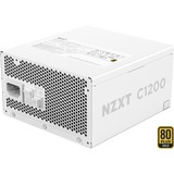 NZXT C1200 Gold ATX 3.1 modulaire 1200 watt voeding  Wit, 1x 12V-2x6, 3x PCIe