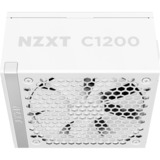 NZXT C1200 Gold ATX 3.1 modulaire 1200 watt voeding  Wit, 1x 12V-2x6, 3x PCIe