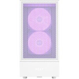NZXT H5 Flow RGB All White midi tower behuizing Wit (mat) | 1x USB-A | 1x USB-C | RGB | Window