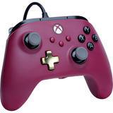 PowerA Advantage Plus bedrade controller voor Xbox Series X|S - Robijn Donkerrood, Xbox Series X|S, Xbox One, Pc