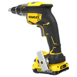 Stanley BRUSHLESS 18V V20 gipsplaatschroevendraaier set schroeftol Zwart/geel, Accu en oplader inbegrepen