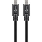 goobay Sync & Charge Super Speed USB-C kabel Zwart, 3 meter