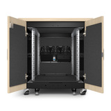 APC NetShelter AR4012A, 12U server rack Houtkleur/zwart, 75(b) x 78,5(h) x 113,04(d) cm, geluiddicht