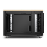 APC NetShelter AR4012A, 12U server rack Houtkleur/zwart, 75(b) x 78,5(h) x 113,04(d) cm, geluiddicht