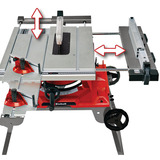 EINHELL Formaatcirkelzaag TE-CC 250 UF tafelcirkelzaag Rood