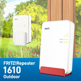 FRITZ! Repeater 1610 Outdoor Edition International poe-repeater Wit, Mesh Wi-Fi, PoE+