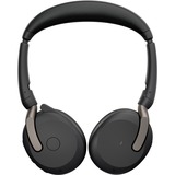 Jabra Evolve2 65 Flex Duo, UC on-ear headset Zwart, Stereo, USB-A, Link380a