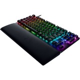 Razer Huntsman V2 TKL, gaming toetsenbord Zwart, US lay-out, Razer Clicky Optical (Purple), RGB leds, TKL, Double Shot PBT