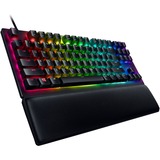 Razer Huntsman V2 TKL, gaming toetsenbord Zwart, US lay-out, Razer Clicky Optical (Purple), RGB leds, TKL, Double Shot PBT