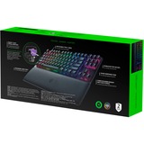 Razer Huntsman V2 TKL, gaming toetsenbord Zwart, US lay-out, Razer Clicky Optical (Purple), RGB leds, TKL, Double Shot PBT