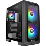 Thermaltake View 300 MX midi tower behuizing Zwart | 2x USB-A | 1x USB-C | RGB | Window