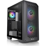 Thermaltake View 300 MX midi tower behuizing Zwart | 2x USB-A | 1x USB-C | RGB | Window