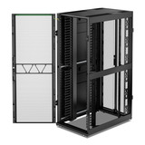APC NetShelter SX AR3340B2, 42U server rack Zwart/groen, 1991H x 750B x 1200D mm, met zijpanelen