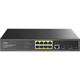 Cudy 8-Port Gigabit PoE+ L2 Managed Switch with 2 SFP Slots Zwart