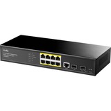 Cudy 8-Port Gigabit PoE+ L2 Managed Switch with 2 SFP Slots Zwart