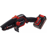 EINHELL GE-PS 18/15 Li Bag Kit Accu Mini Kettingzaag snoeizaag Zwart/rood, 1x 2.5 Ah Power X-Change accu en oplader inbegrepen