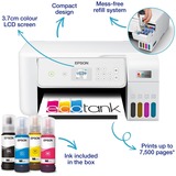 Epson EcoTank ET-2876 A4 multifunctionele Wi-Fi-printer met inkttank all-in-one inkjetprinter Wit, Scannen, Kopiëren, Wi-Fi, inclusief tot 3 jaar inkt