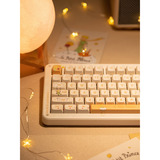 Iqunix ZX75 Sunset Ponder Wireless Mechanical Keyboard Lichtgeel, US lay-out (QWERTY), IQUNIX Little Prince, 75%, RGB leds, Hot-swappable, Double-shot PBT, 2.4GHz | Bluetooth 5.1 | USB-C