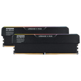 KLEVV 32 GB DDR5-6000 (2x 16 GB) Kit werkgeheugen Zwart, KD5AGUA80-60A300V, URBAN V RGB, XMP 3.0, EXPO