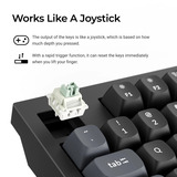 Keychron Q5 HE 8K Magnetic Switch Keyboard Wit, US lay-out (QWERTY), Keychron Ultra-Fast Lime, 96%, RGB leds, OSA double-shot PBT, hot swap, Knob