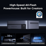 UGREEN NASync DXP480T Plus Grijs, Wifi, 1x 10GbE, HDMI, Thunderbolt 4 (40 Gb/s)